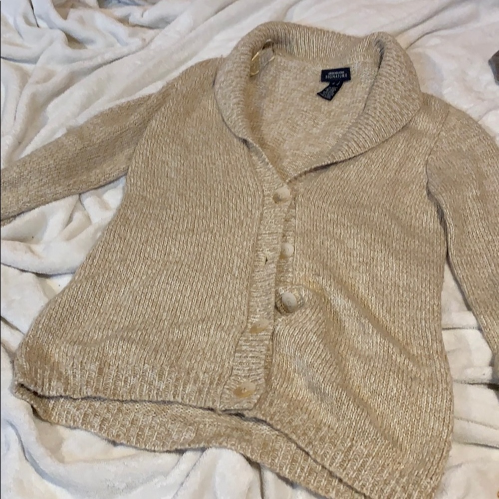 Over sized button up sweater